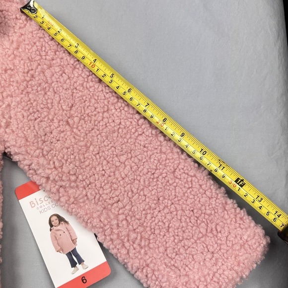 Biscotti Collezioni Kids Coat‎ Girls 6 Pink Sherpa Teddy Fleece Jacket New Gift - Picture 8 of 12